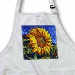 Sunflower In Van Gogh Style Apron