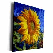 Sunflower In Van Gogh Style Museum Grade Canvas Wrap