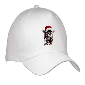 click on Christmas Zebra Funny Animal Wearing Santa Hat to enlarge!