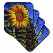 Sunflower In Van Gogh Style Coaster