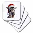 click on Christmas Zebra Funny Animal Wearing Santa Hat to enlarge!