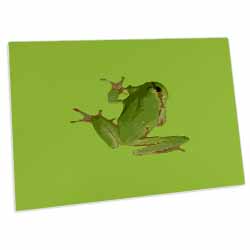 Cute Climbing Green Tree Frog Vector Art Desk Pad Place Mat