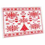 click on Christmas Cross Stitch Embroidery Sampler Red And White to enlarge!