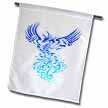 click on Rising From The Ashes Artistic Phoenix Aqua Blue Ombre On White to enlarge!