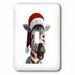 click on Christmas Zebra Funny Animal Wearing Santa Hat to enlarge!