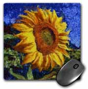 Sunflower In Van Gogh Style Mouse Pad