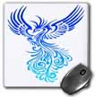 click on Rising From The Ashes Artistic Phoenix Aqua Blue Ombre On White to enlarge!