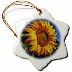 Sunflower In Van Gogh Style Ornament