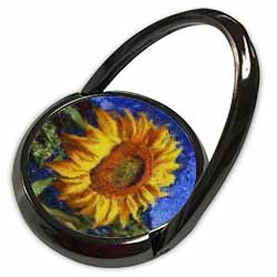 Sunflower In Van Gogh Style Phone Ring