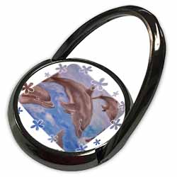 Dolphin Splash - animal, blue, cute, dolphin, dolphins, fish, mammals Phone Ring