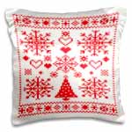 click on Christmas Cross Stitch Embroidery Sampler Red And White to enlarge!