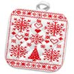 click on Christmas Cross Stitch Embroidery Sampler Red And White to enlarge!