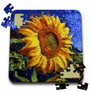 Sunflower In Van Gogh Style Puzzle