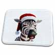 click on Christmas Zebra Funny Animal Wearing Santa Hat to enlarge!