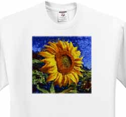 Sunflower In Van Gogh Style T-Shirt