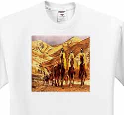 The Magi homage to Tissot and painting of three kings on camels T-Shirt