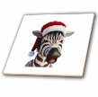 click on Christmas Zebra Funny Animal Wearing Santa Hat to enlarge!