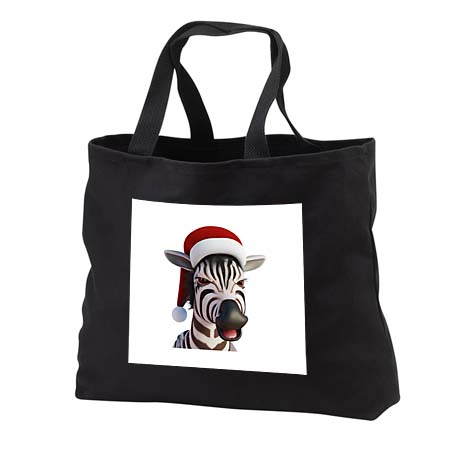 click on Christmas Zebra Funny Animal Wearing Santa Hat to enlarge!