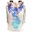 click on Rising From The Ashes Artistic Phoenix Aqua Blue Ombre On White to enlarge!